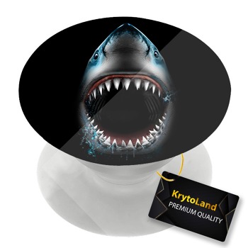 Премиум бял PopSocket с мотив