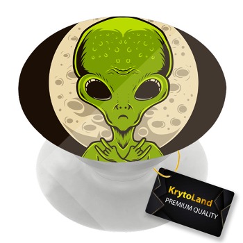 Премиум бял PopSocket с мотив