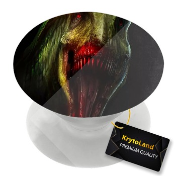 Премиум бял PopSocket с мотив