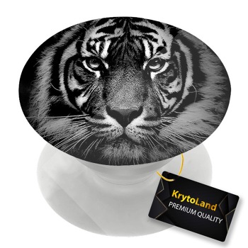 Премиум бял PopSocket с мотив