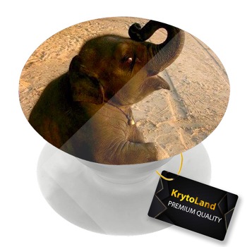 Премиум бял PopSocket с мотив