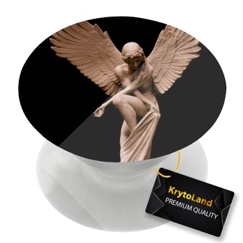 Премиум бял PopSocket с мотив