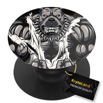 Премиум черен PopSocket c мотив