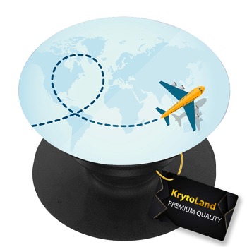 Премиум черен PopSocket c мотив