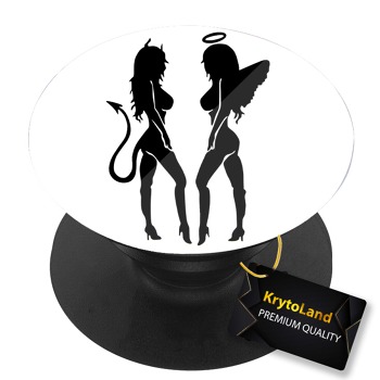 Премиум черен PopSocket c мотив