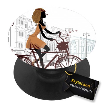 Премиум черен PopSocket c мотив