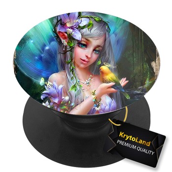 Премиум черен PopSocket c мотив