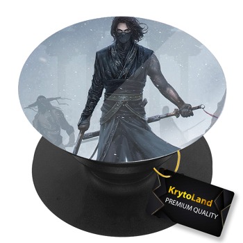 Премиум черен PopSocket c мотив
