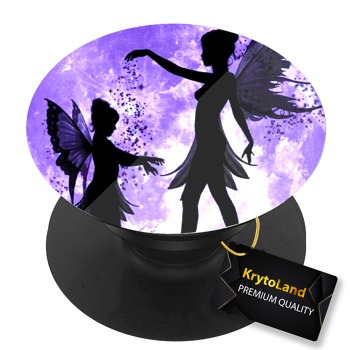Премиум черен PopSocket c мотив