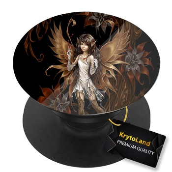 Премиум черен PopSocket c мотив