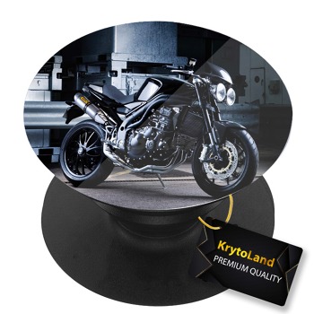 Премиум черен PopSocket c мотив