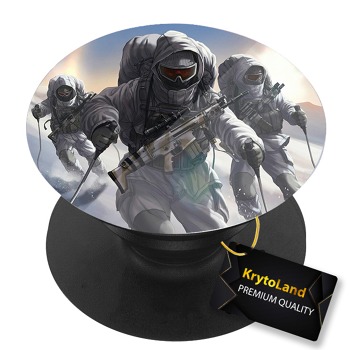 Премиум черен PopSocket c мотив
