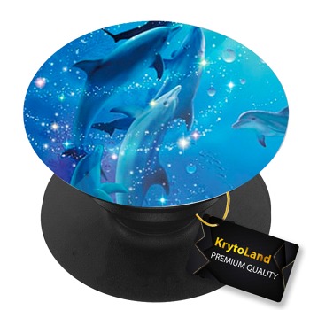 Премиум черен PopSocket c мотив