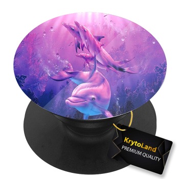 Премиум черен PopSocket c мотив