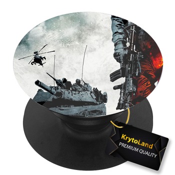 Премиум черен PopSocket c мотив