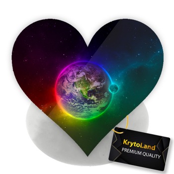 Премиум бял PopSocket сърце с мотив