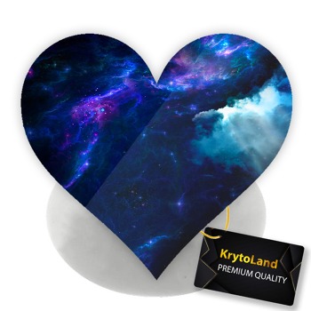 Премиум бял PopSocket сърце с мотив