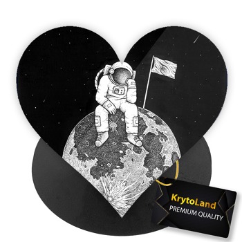 Премиум черен PopSocket сърце с мотив