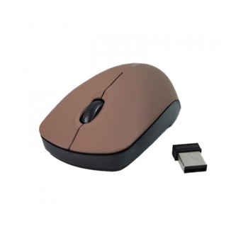 Безжична мишка Zornwee 2,4 GHz - Кафява
