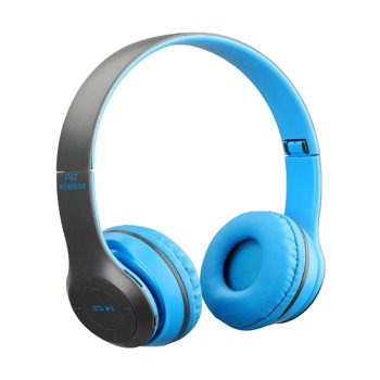 Стилни безжични слушалки P47 - синьо-черни