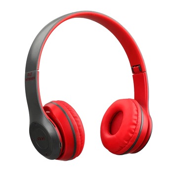 Стилни безжични слушалки P47 - червени