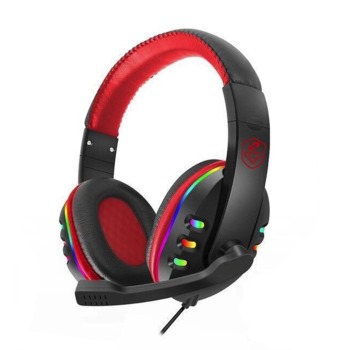Геймърски слушалки G14 - Червено-черни