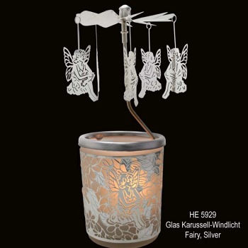Свещник Въртележка,Фея-16cm