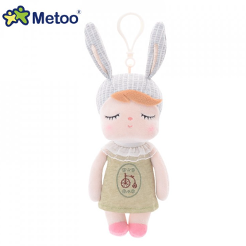 Плюшена кукла Metoo с карабинер - Колело, 18 см