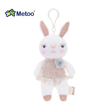 Плюшена кукла Metoo с карабинер - Зайче