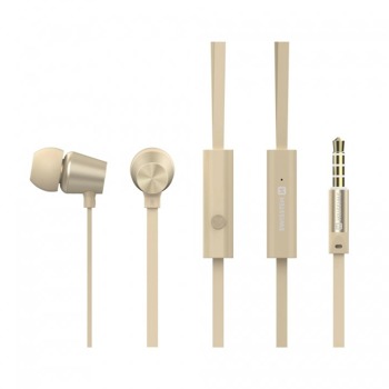 Метални слушалки Swissten Earbuds Dynamic YS500 - Златни