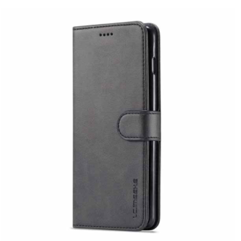 Луксозен книжков калъф за Samsung Galaxy A14 - Черен