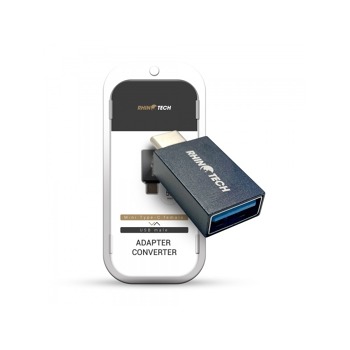 RhinoTech редукция USB-A 3.0 към USB-C - Черна