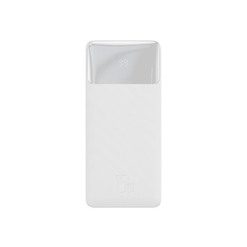 Baseus Bipow преносима батерия с дигитален дисплей Overseas Edition 30000mAh 15W - Бяла