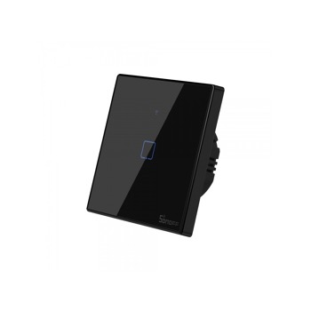 Интелигентен превключвател WiFi + RF 433 Sonoff T3 EU TX (1-канал) - Черен