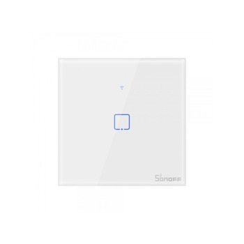 Интелигентен превключвател WiFi + RF 433 Sonoff T1 EU TX (1-канал) - Бял
