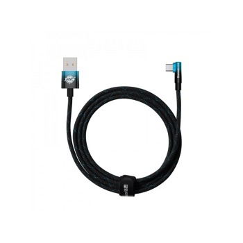 Baseus MVP 2 ъглов кабел USB към Type-C 100W 2м - Черно+синьо