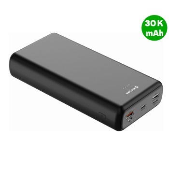 Външна батерия Swissten Power Line с капацитет 30.000 mAh