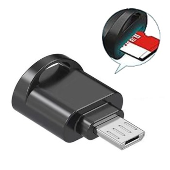 Редукция за трансфер на данни от SD карта към Micro USB - Черна