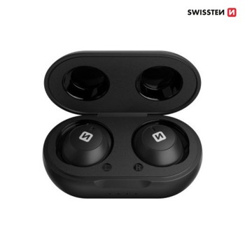 Swissten безжични bluetooth слушалки StoneBuds - Черни