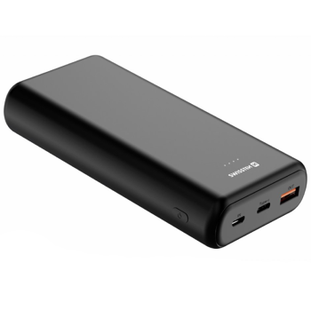 SWISSTEN POWER LINE преносима батерия 20 000 mAh, 20W, Power Delivery - Черна