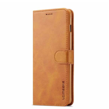 Луксозен книжков калъф за Xiaomi 13T Pro - Светло кафяв