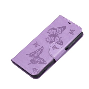 Книжков калъф за Xiaomi Redmi Note 11 Pro - Пеперуди, Лилав