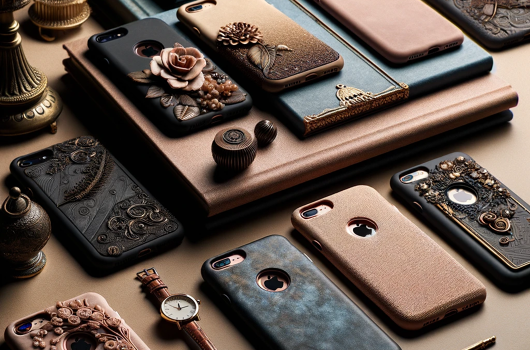 dall·e_2024-01-17_14.21.23_-_a_sophisticated_and_chic_image_for_the_blog_of_caseland.bg,_showcasing_a_collection_of_the_best_phone_cases_for_the_iphone_6s._the_image_should_displa.png