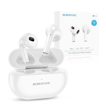 Безжични слушалки Borofone TWS BW09 Sound Rhyme - Бели