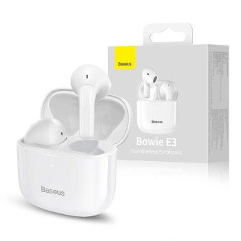 Безжични слушалки Baseus E3 5.0 TWS - Бели