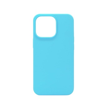Цветен силиконов кейс за iPhone 15 - Светлосин