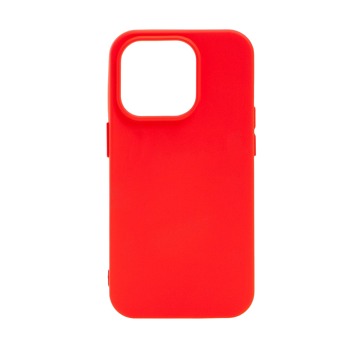 Цветен силиконов кейс за iPhone 15 - Червен