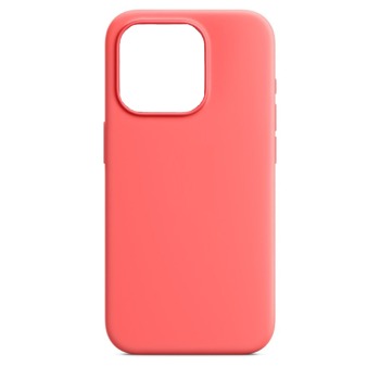 Цветен силиконов кейс за iPhone 14 - Сьомга