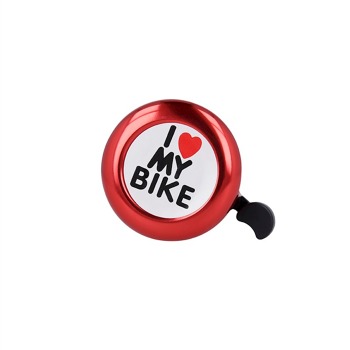 Звънец за велосипед I Love My Bike - Червен