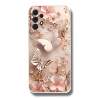 Силиконов кейс за Samsung Galaxy A55 5G - Нежни цветя и пеперуди